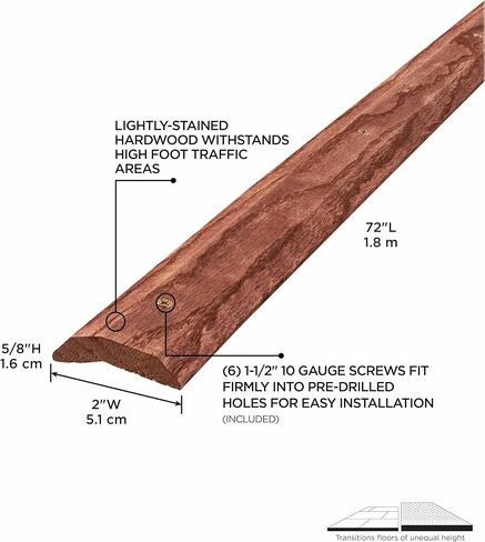 M-D Building Products 85431 Extra Wide 2-Inch by 36-Inch Carpet Trim, Light Stain in Saudi Arabia