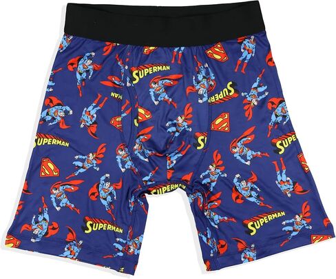 DC Comics Superman Boxer Briefs Men's Logo All Over Print Snug Fit Underwear in Saudi Arabia