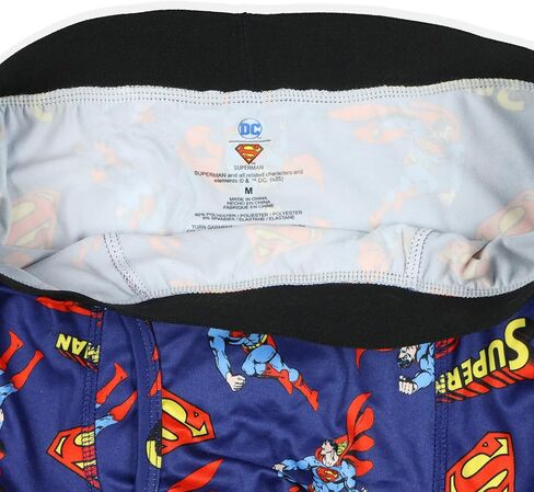 DC Comics Superman Boxer Briefs Men's Logo All Over Print Snug Fit Underwear in Saudi Arabia