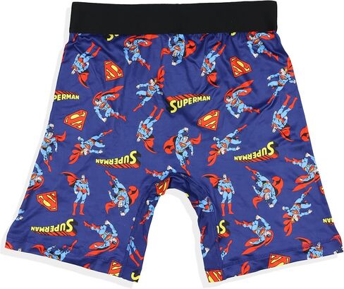 DC Comics Superman Boxer Briefs Men's Logo All Over Print Snug Fit Underwear in Saudi Arabia