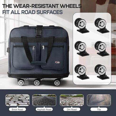 30'''36''40''''Rolling Duffle Bag مع عجلات ، حقيبة داكز قابلة للتوسيع للسفر للرجال للنساء ، قابلة للطي#40''black in Kuwait