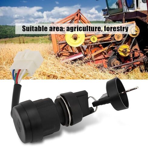 5 Wire Ignition Key Switch, Gas Generator Ignition Starter Switch Replacement Heavy Construction Equipment with Keys Sets Covers Universal Start Stop Push to Choke for Car Forklift Truck in Saudi Arabia