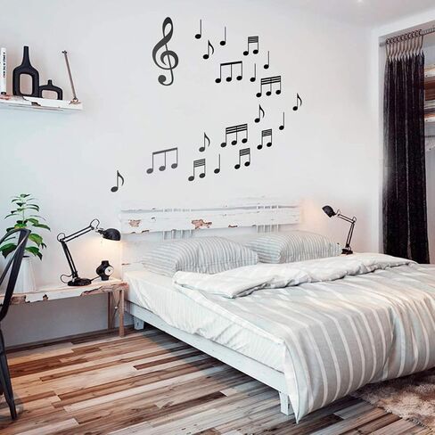 الغيتار الموسيقى الفن الجداريات DIY القابل للإزالة الفينيل ملصقات جدار غرفة الاطفال ديكور الحضانة الشارات ملصقات خلفيات 36x14.5in in Saudi Arabia