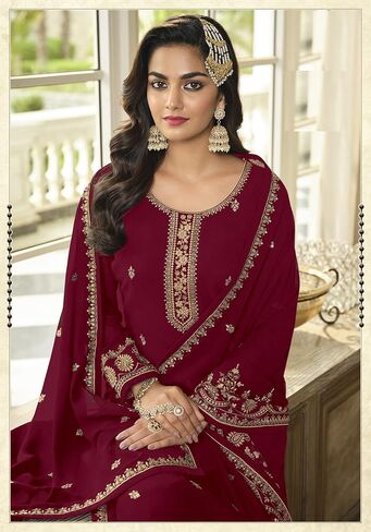 Henith Collection Indian/Pakistani Party Wear Weed Wedding Palazzo Style Salwar Suit for Women in Saudi Arabia