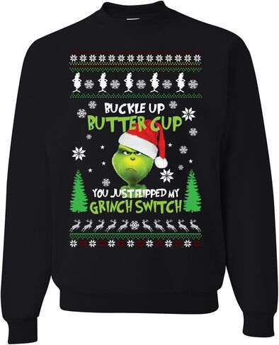 Wild Custom Apparel Aggly Christmas Sweater Collection 8 Crewneck Sweatshirt in Kuwait