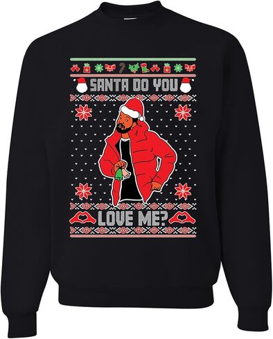 Wild Custom Apparel Aggly Christmas Sweater Collection 8 Crewneck Sweatshirt in Kuwait