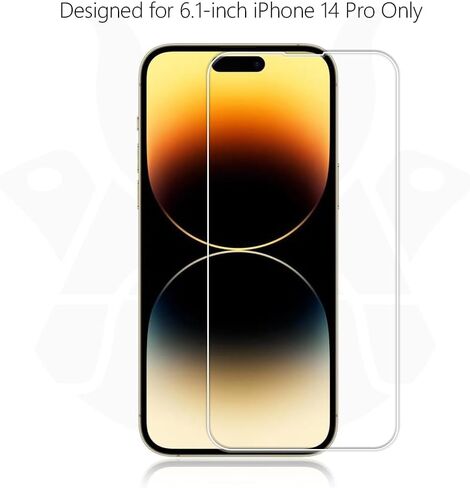 عبوتان من واقي الشاشة لهاتف iPhone 14 Plus وiPhone 13 Pro Max - حافظة شاشة من الزجاج المقسى، صديقة لحافظة الهاتف، استبدال مدى الحياة، غطاء شاشة واقٍ لأجهزة iPhone مقاس 6.7 بوصة in Kuwait