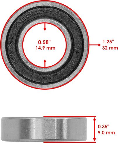 Caltric Steering Shaft Ball Bearing Compatible with Honda Trx70 Fourtrax 70 1986 1987 in Saudi Arabia