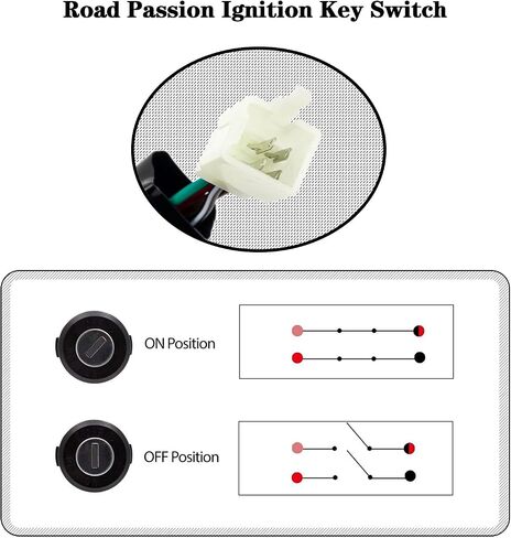 Road Passion ‎‎‎53417-50549 Ignition Switch w/Keys Replacement for Polaris ATV Outlaw 90 2007-2014/ Scrambler 50 2001-2003 in Saudi Arabia
