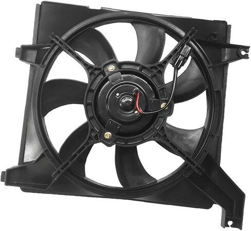 PartsFlow Engine Radiator Cooling Fan Assembly for 2001-2006 Hyundai Elantra 620-812 in Saudi Arabia
