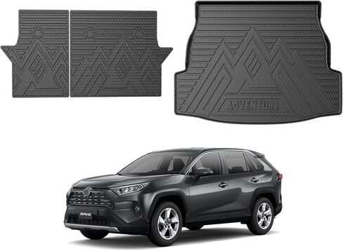 MixSuper Cargo Liner لتويوتا RAV4 2019-2025 حصيرة حصيرة الشحن ل RAV4 جميع الجذع الجذع حصيرة حصيرة حامي المقعد الخلفي ل RAV4 الملحقات in Saudi Arabia