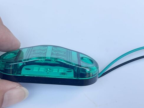 10 PCS 2.5 بوصة LED مصابيح مقطورة 4 صمام ديود مقاوم للماء LED مقطورة الجانبية أضواء إشارة بيضاوية الأضواء للركض للقارب RV Amber in Saudi Arabia