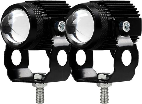 أضواء ضباب الدراجات النارية 12W أصفر/بيضاء LED PODS LIGHTIOR LIGHTS 1.3 '' AUX SPOTIGHT للدراجة الإلكترونية للدراجات النارية ، 8-60 فولت ، 12W ، 3000K ، 6500K 2PCS in Saudi Arabia