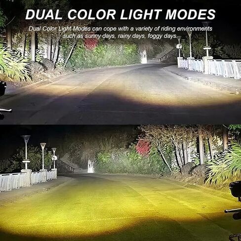 أضواء ضباب الدراجات النارية 12W أصفر/بيضاء LED PODS LIGHTIOR LIGHTS 1.3 '' AUX SPOTIGHT للدراجة الإلكترونية للدراجات النارية ، 8-60 فولت ، 12W ، 3000K ، 6500K 2PCS in Saudi Arabia