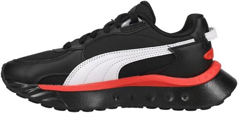 Puma Kids Boys Wild Rider Route Lace Up Sneakers Shoes Nasual - Black in Saudi Arabia