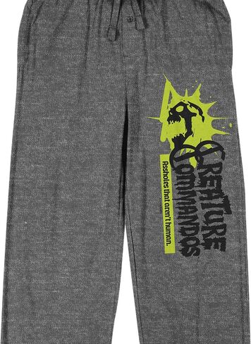 DC Comics Creature Commandos Title Artwork Men's Heather Gray Sleep Pants Pants in Saudi Arabia