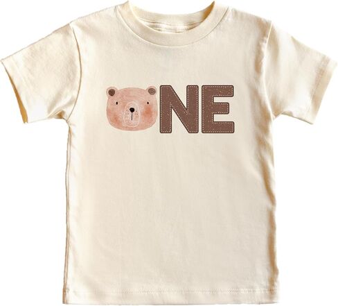Olive Loves Apple First Birthday Shirt for Boys 1st Birthday Bear Themed Tee for Kids in Saudi Arabia