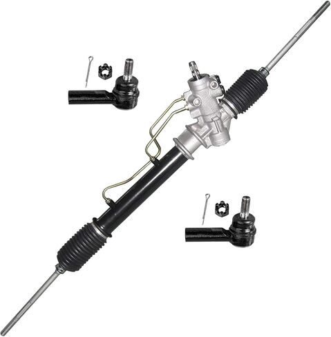 Detroit Axle - Rack & Pinion Kit for 1993-2002 Toyota Corolla Geo Chevy Prizm, Power Steering Rack & Pinion Assembly, 2 Outer Tie Rod Ends Replacement in Saudi Arabia