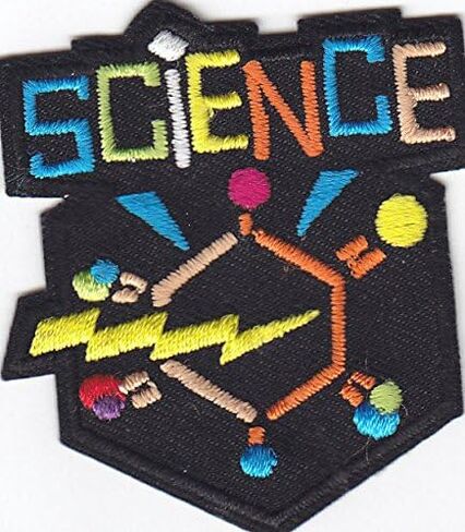 SCIENCE - SCHOOL - LEARNING - RESEARCH - Iron On Embroidered Patch in Saudi Arabia
