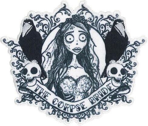 C&D Visionary Corpse Bride Tattoo Art Patch, Black, White in Saudi Arabia