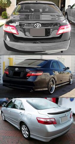 Painted Glossy Black Rear Trunk Lid Spoier Wing Compatible for 2007-2011 Toyota Camry LE SE XLE in Saudi Arabia