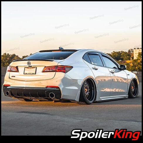 SPOILKERKING WINDOW ROOP SPOILER VISOR (284R) متوافق مع Acura TLX 2015-2020 in Saudi Arabia
