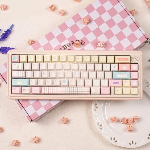 PBT Keycaps ، Blue White Lradient Keycap ، 93 مفاتيح لمجموعة مفاتيح مفاتيح ملف تعريف الكرز ، غطاء مفتاح المفاتيح المخصصة الرجعية لـ 100 ٪ ، 75 ٪ ، 65 ٪ ، 60 ٪ MX لوحة المفاتيح الميكانيكية in Kuwait