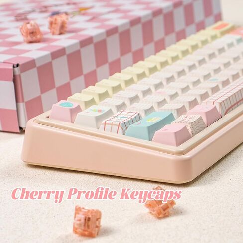 PBT Keycaps ، Blue White Lradient Keycap ، 93 مفاتيح لمجموعة مفاتيح مفاتيح ملف تعريف الكرز ، غطاء مفتاح المفاتيح المخصصة الرجعية لـ 100 ٪ ، 75 ٪ ، 65 ٪ ، 60 ٪ MX لوحة المفاتيح الميكانيكية in Kuwait