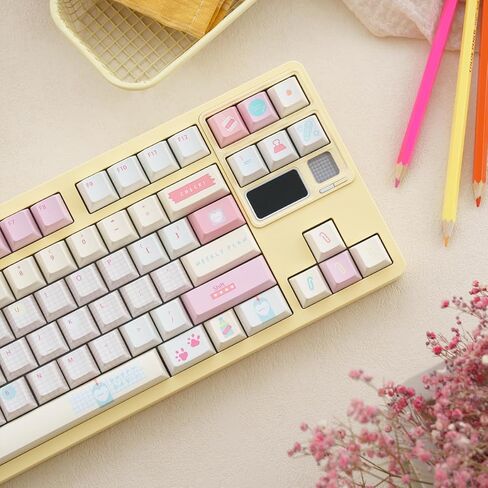 PBT Keycaps ، Blue White Lradient Keycap ، 93 مفاتيح لمجموعة مفاتيح مفاتيح ملف تعريف الكرز ، غطاء مفتاح المفاتيح المخصصة الرجعية لـ 100 ٪ ، 75 ٪ ، 65 ٪ ، 60 ٪ MX لوحة المفاتيح الميكانيكية in Kuwait