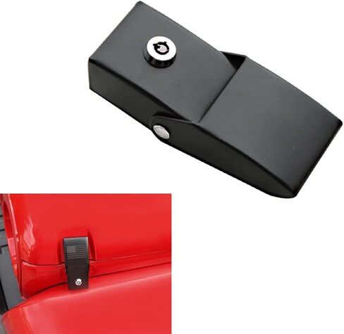 Hood Latch Catch with Key for Jeep for Wrangler JK JKU JL 2007-2022 Gladiator JT 2020+ in Saudi Arabia