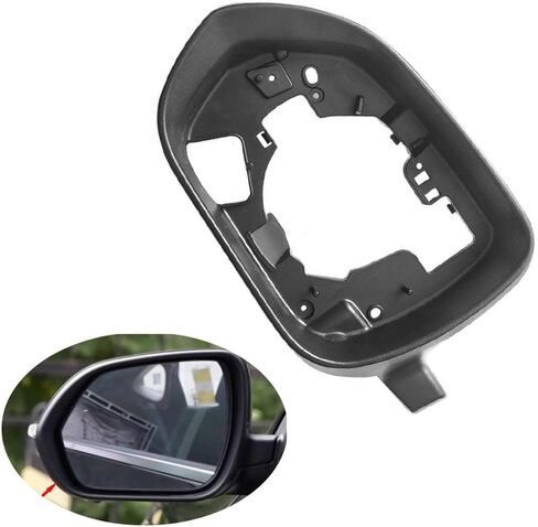 Car Side Wing Mirror Frame Left/Right Rearview Mirror Housing Trim For Kia KX3 Seltos 2020 2021 2022 Car Accessories(Black-Left) in Saudi Arabia