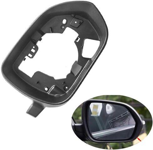 Car Side Wing Mirror Frame Left/Right Rearview Mirror Housing Trim For Kia KX3 Seltos 2020 2021 2022 Car Accessories(Black-Left) in Saudi Arabia