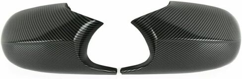 1 زوج M3 نمط الألياف الكربون الألياف الخلفية غطاء مرآة الجانبية غطاء مرآة ل BMW E90 E92 E93 LCI ABC غطاء مرآة الجانب الخلفي (أسود) in Saudi Arabia