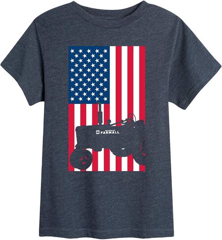 Country Casuals Americana Farmall Ih Tractor - Youth Short Sleeve Graphic T-Shirt in Kuwait