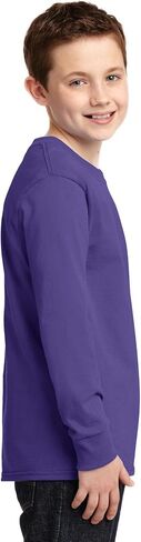 Port & Company Boys' Long Sleeve 54 oz 100% Cotton T Shirt in Saudi Arabia