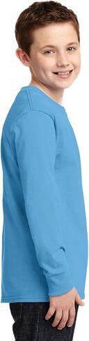 Port & Company Boys' Long Sleeve 54 oz 100% Cotton T Shirt in Saudi Arabia