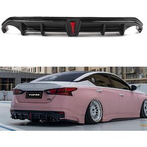 مجموعة شفة النشر الخلفية للسيارة مع ضوء LED لنيسان ألتيما 2019-2022 Gloss Black in Kuwait
