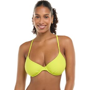 Body Glove Women's Standard Smoothies Solo Solid Underwire D, DD, E, F Cup Bikini Top Swimsuit with Adjustable 2-Way Back Detail, Bubble Gum in Kuwait