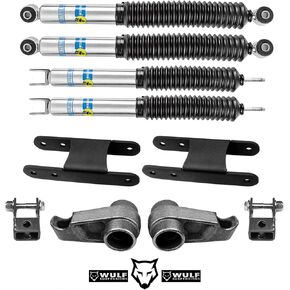 Wulf 3" Front 3" Rear Lift Kit 2006 to 2010 compatible with model Hummer H3 4X4 with Bilstein brand Shocks included in Kuwait