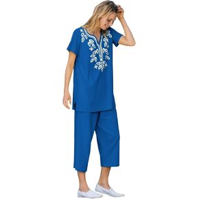 Woman Within Plus Size Printed Tunic And Capri Set in Saudi Arabia
