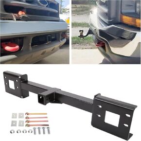 Kuafu 2 بوصة مستقبل Mount Mount Mount Hitch متوافق مع 1999-2007 Ford F-250/350/450/550 Super Duty استبدال 65022 واط/2 "مسحوق مستقبل المطلية in Saudi Arabia