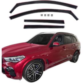 في قناة Rain Guards for Car Windows 2019-2025 BMW X5 (G01) ، انحرافات تنفيس النافذة المتينة ، Fit Custom ، All Weather 4 PCS. in Saudi Arabia