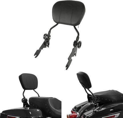 TCMT Adjustable Sissy Bar Passenger Backrest W/Pad Fits For Harley Touring Road King Street Glide Road Glide 2009-2025 Electra Glide 2009-2022 Ultra Limited 2014-2019 Ultra Classic 2009-2013 in Saudi Arabia