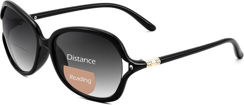 Feisedy Fashion Bifocal - نظارة شمسية للقارئ ، فراشة ، نظارات قراءة الضوء الأزرق - UV400 B0286 in Saudi Arabia