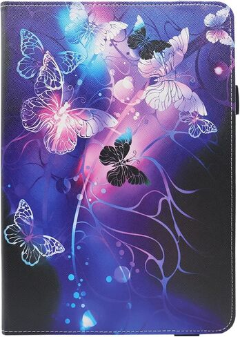 Universal 7 8 Inch Android Tablet Case, Nannxiebky Multi-Angle Viewing Stand PU Leather Wallet Tablet Case Cover for 7 8 Inch and More 7" - 8.5" Tablet, Forest in Saudi Arabia