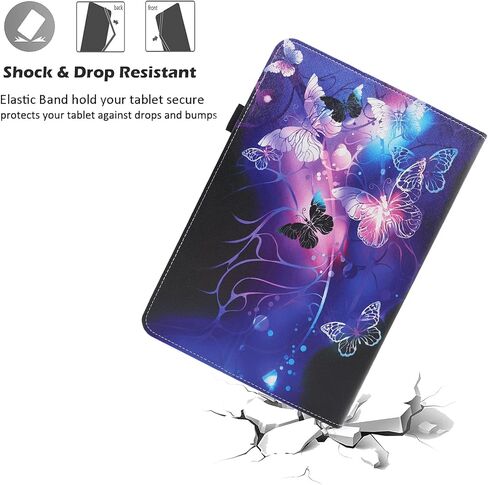 Universal 7 8 Inch Android Tablet Case, Nannxiebky Multi-Angle Viewing Stand PU Leather Wallet Tablet Case Cover for 7 8 Inch and More 7" - 8.5" Tablet, Forest in Saudi Arabia