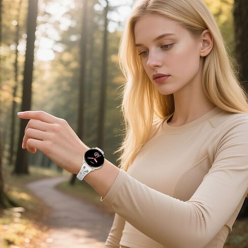 Flower Engraved Slim Silicone Watch Bands Compatible with Garmin Vivoactive 6 /Vivoactive 5/3/3 Music, 20mm Thin Sport Soft Strap for Garmin Venu 2 Plus/Venu Sq/Forerunner 165/55/245 in Saudi Arabia