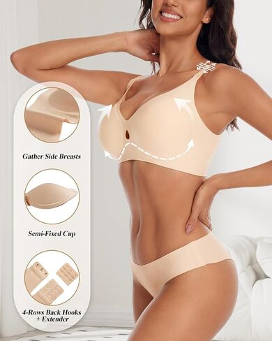 حمالات الصدر للنساء اللاسلكي حمالة صدر سلسة لا يوجد underwire دفع الدعم Bralettes التغطية الكاملة كل يوم حمالة صدرية in Kuwait