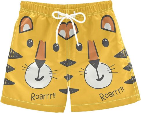 Cute Funny Ducks Boy's Swim Trunks Kids Toddler Swim Board Shorts Boy Beach Swimwear Swimsuit Bathing Suits 4T in Saudi Arabia