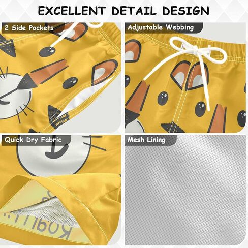 Cute Funny Ducks Boy's Swim Trunks Kids Toddler Swim Board Shorts Boy Beach Swimwear Swimsuit Bathing Suits 4T in Saudi Arabia
